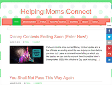 Tablet Screenshot of helpingmomsconnect.com